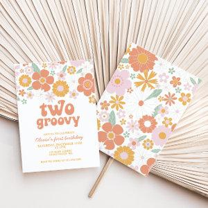 Two Groovy Retro Floral first birthday
