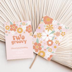 Two Groovy Retro Floral first birthday