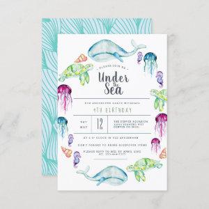 Under The Sea Birthday | Ocean Critter Watercolor