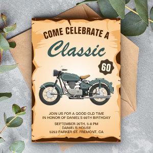 Vintage Motorcycle Adult Birthday Party