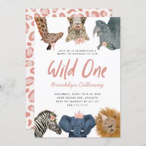 Wild One Safari Theme Girl's First Birthday Party