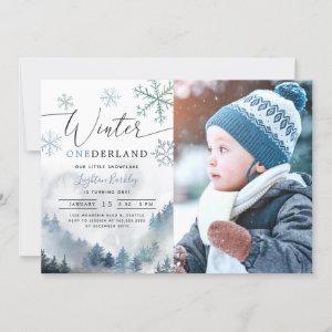 Winter ONEderland Boy 1st Birthday